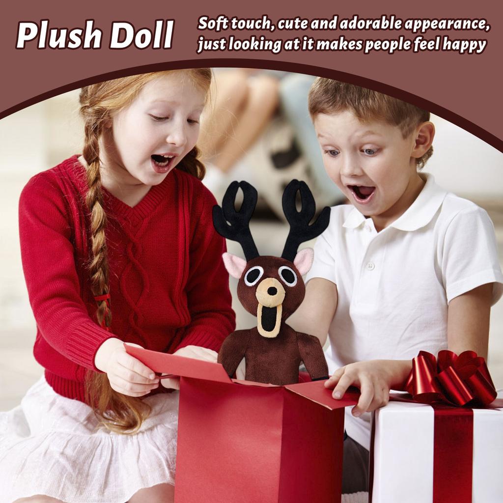 Horror Game Surrounding Elk Doll Prone Elk Plush Toy