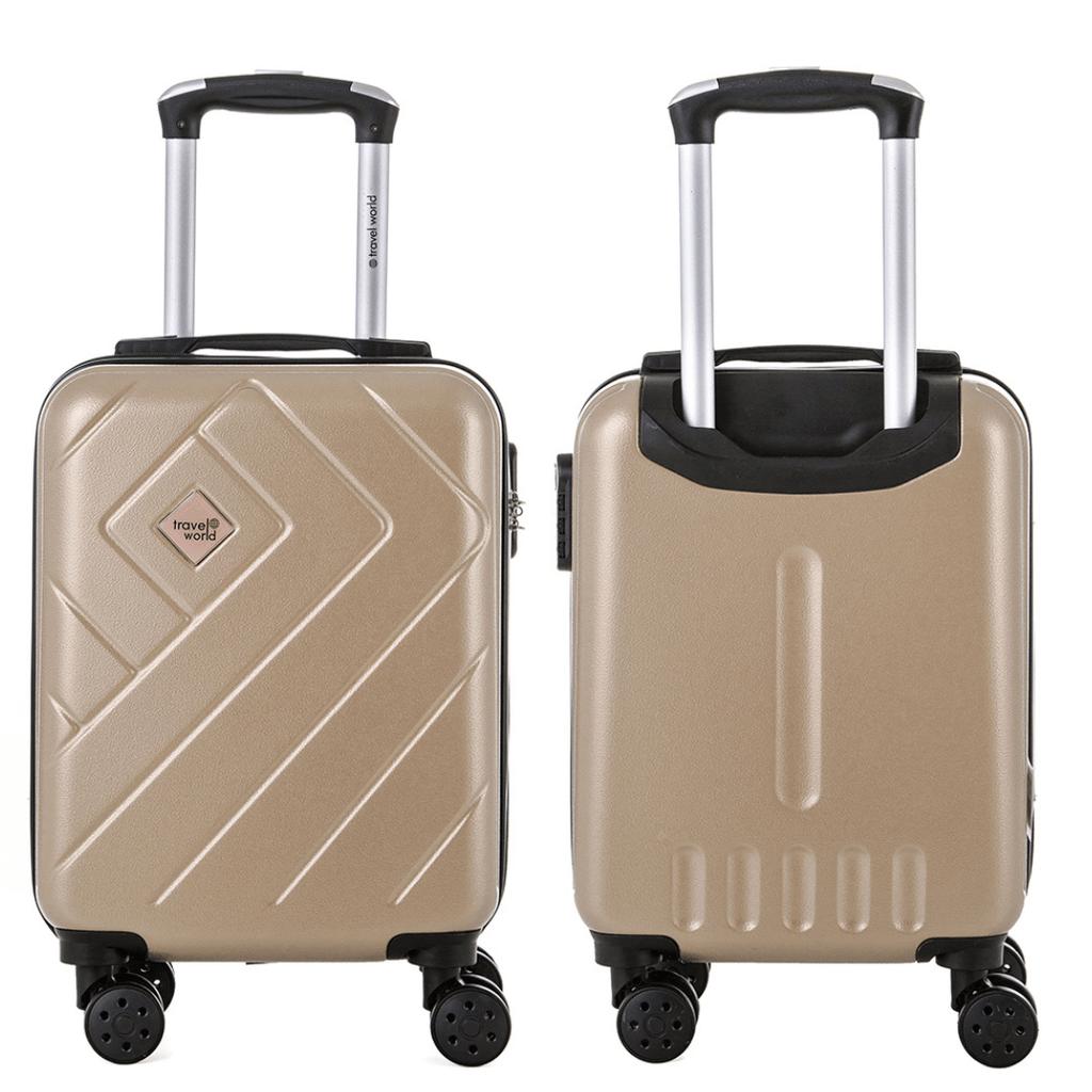 Set of 3 Rigid Suitcases (M-66cm) (S-56cm) (XS-45cm) PRICE CHAMPAGNE
