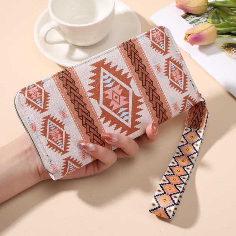 Женские кошельки в богемном стиле, длинный кошелек - кошелек-клатч, кошелек для монет и держатель для карт