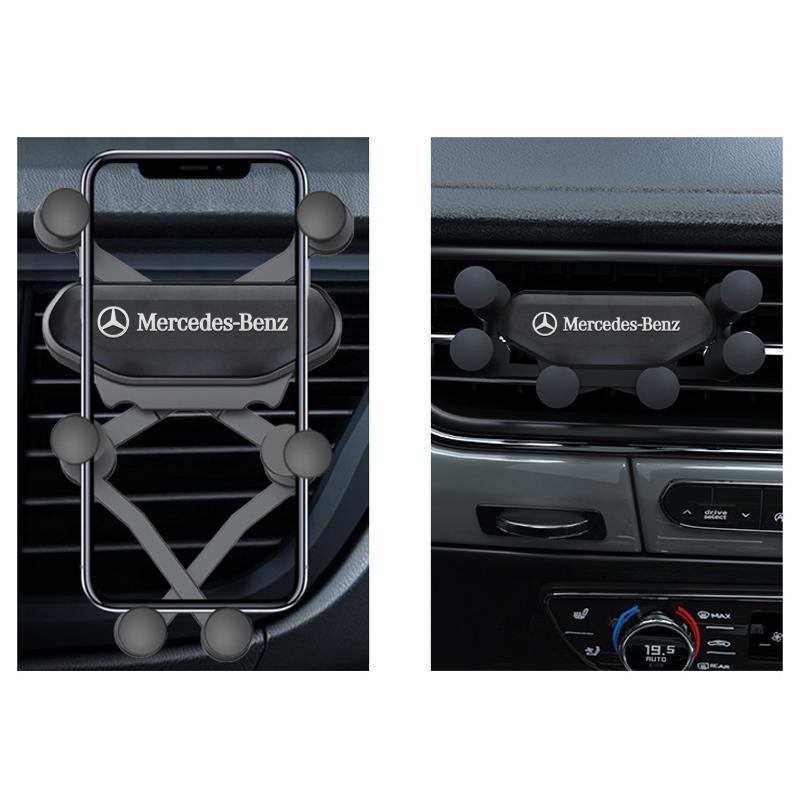 Car Mobile Phone Holder Air Vent Mount Stand No Magnetic Cell Phone Holder for Mercedes Benz B/C/E/S Class A Class C200L GLC GLK WU5