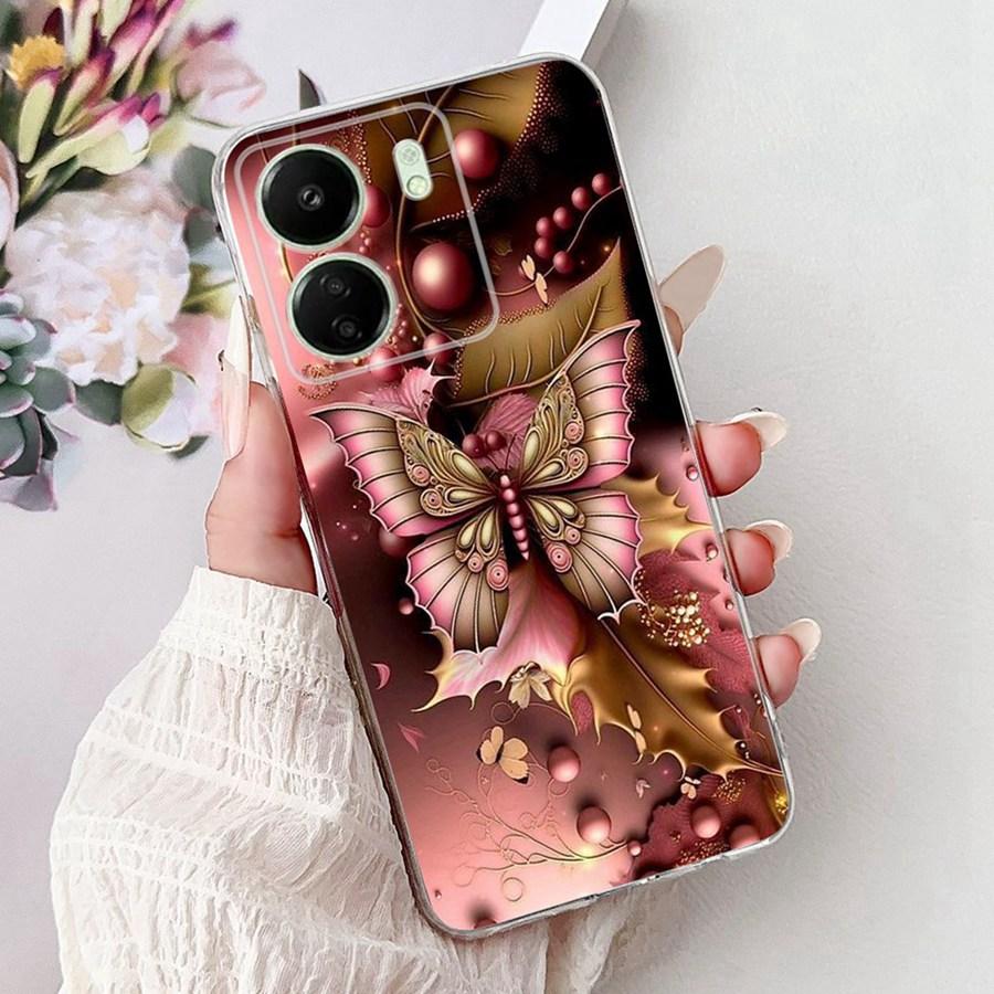 Для Xiaomi Poco C65 C 55 C 65 PocoM6 Pro 4G Чехол для телефона Милые Девушки Мультяшные Чехол Силиконовый Мягкий Прозрачный Бампер Оболочки 2025