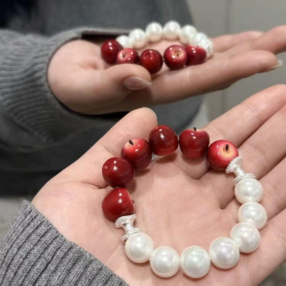 Beaded Beads Bracelet Resin Summer Bohemian Jewelry Kawaii Simulation Fruit Bracelet Beach Jewelry