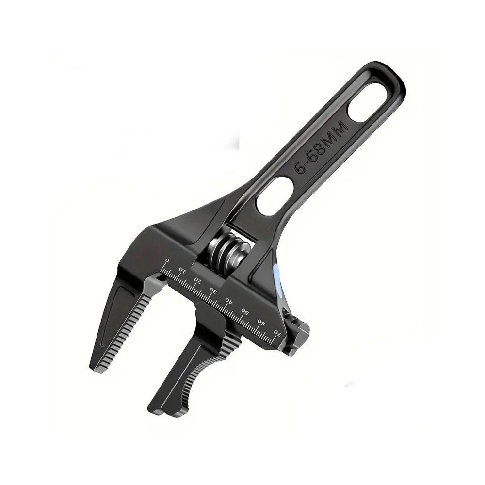 Большой гаечный ключ для ванной комнаты, сантехнический ключ из высокоуглеродистой стали, разводной гаечный ключ для узких мест