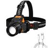 Multifunctional Mining Light T6 Zoom Headwear Flashlight USB Rechargeable Lighting Outdoor Night Fishing Headlamp Strong Light Induction Headlamp