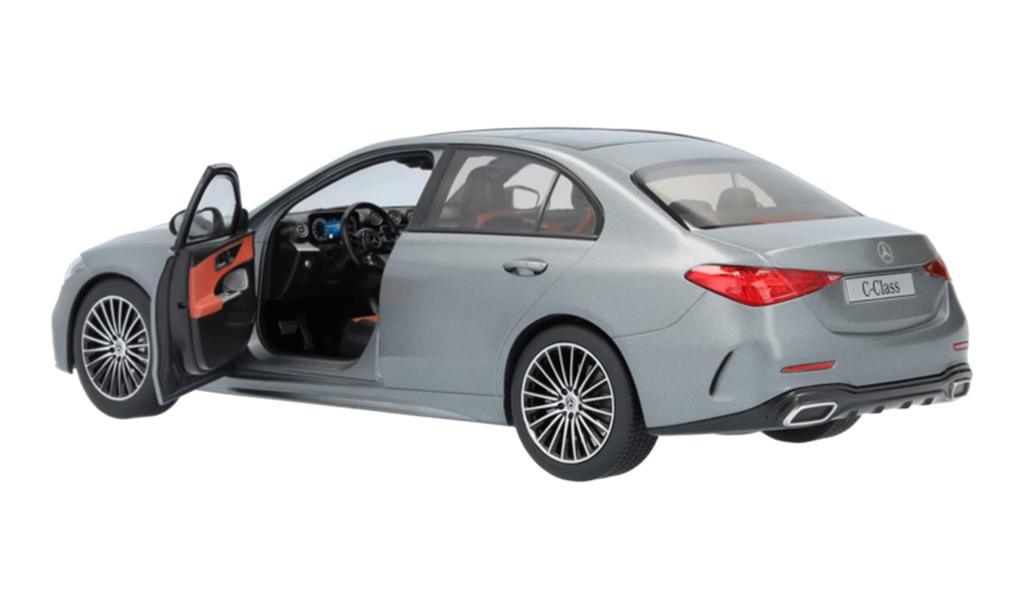 [Mercedes-Benz Collection] Genuine C-Class (W206) Designo Serenite Gray Magno 1/18 Scale Model