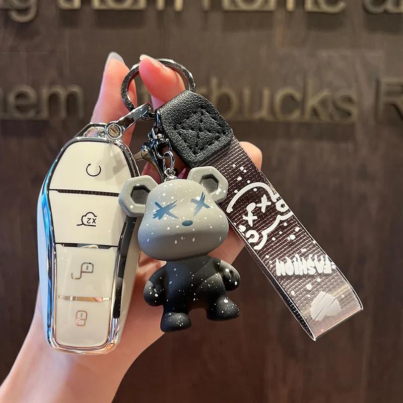 Чехол для автомобильного ключа с полным покрытием и защитой для BYD Tang EV600 Han EV Yuan ATTO 3 Song PLUS Pro MAX DMI Qin Автомобильные аксессуары