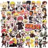 50 шт. аниме-наклейки Наруто, забавные гитарные наклейки для ноутбука, багажа, шлем для скейтборда, водонепроницаемые детские наклейки для мальчиков и девочек, DIY граффити, игрушки