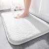 Super Thick Fluff Fiber Bath Mat Home Decoration Door Mat Non-Slip Absorbent Bathroom Doormat Super Soft Fiber Bath Rug