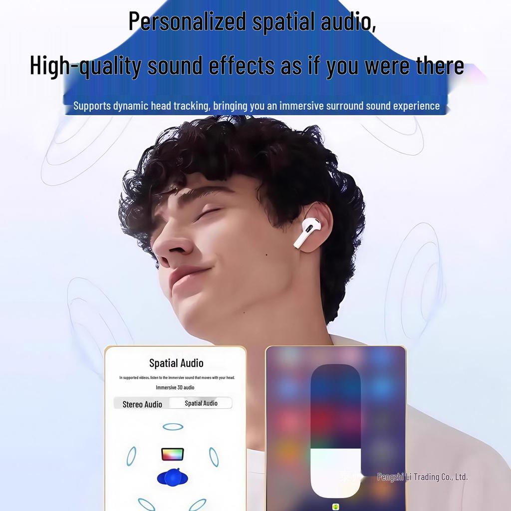 Беспроводные Bluetooth-наушники 7-го поколения Huaqiangbei 2025 года: С шумоподавлением, Оригинальное высококачественное звучание, Полувнутриканальные.