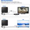 Улучшенная цифровая ТВ-антенна HD 2025 года, поддерживает 4K 1080P ТВ для внутреннего и наружного использования - Подходит для Smart TV