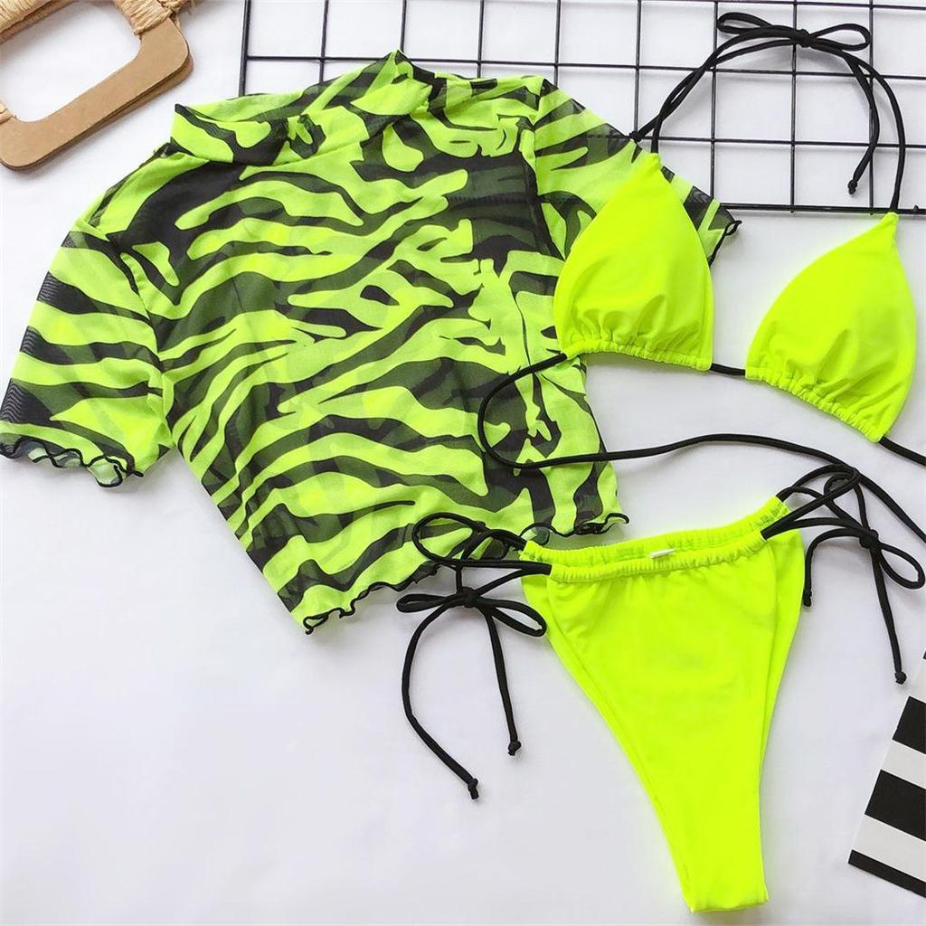 Sexy Leopard Bikini Female Swimsuit Women Swimwear Bikini Set Brazilian Bather Halter Bathing Suit