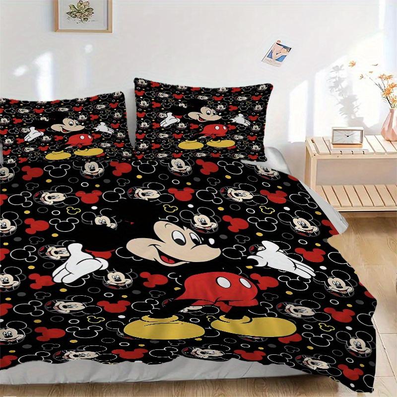 3 шт. Набор постельного белья Disney с Микки Маусом Включает 1 пододеяльник и 2 наволочки, Удобное постельное белье F060