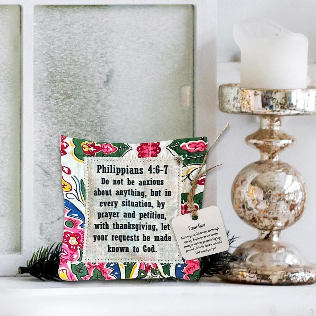 Cross Inside Prayer Quilt for Holiday Decor And Gift