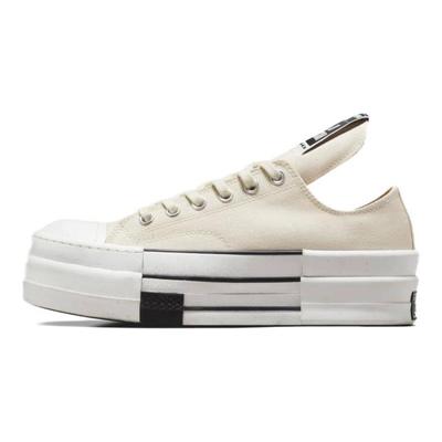 Rick Owens DRKSHDW x Chuck 70 DBL Drkstar Модные Удобные Прочные Легкие Эспадрильи Унисекс Бежевый