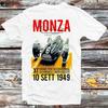 230 Gsm 100% Cotton Monza Grand Prix Race 1949 Auto Racing T Shirt Vintage Retro Gift Unisex Cartoon Anime Top Tee B1396