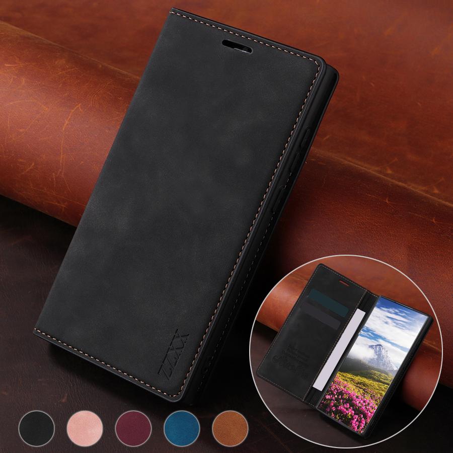 Кошелек Слот для карт Магнитная крышка Кожаный чехол Для Samsung Galaxy S26 Ultra S25 Plus S24 FE A06 A07 A16 A17 A26 A35 A36 A55 A56