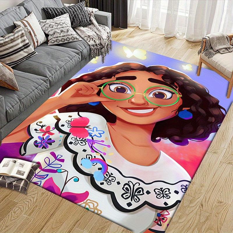 1pc Encanto Carpet Area Rug, Bedroom, and Playroom - Durable, Stain-Resistant, and Easy To Clean, Living Room, Laundry Room, Home Decor, Chr