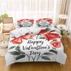 Rose FLower Cartoon Duvet Cover Home Printed Pillowcase Set Adult Bedroom Children Comforter Bedding