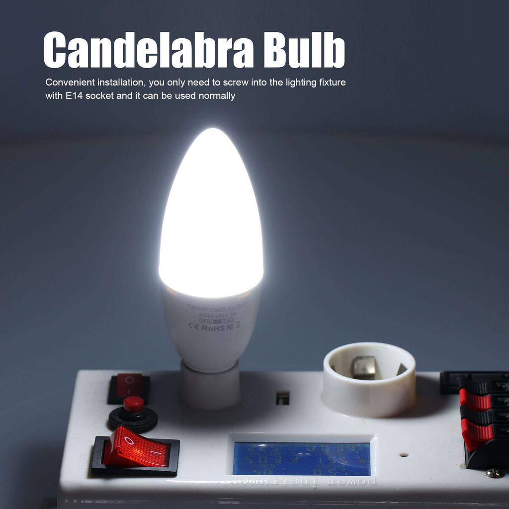 Wi-Fi Smart Lamp Bulb E14 Bright Household APP Remote Control LED Lamp for Tuya Cold White 85?265В