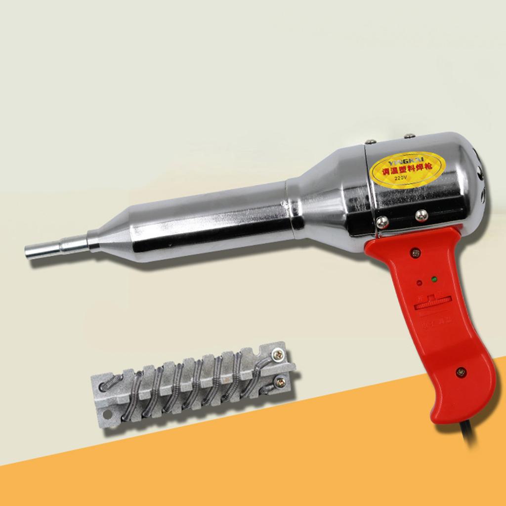 High Quality Plastic Welding Torch Machine Adjustable Heat Air Gun Kit Welder Stainless Steel Welding Nozzle Torch