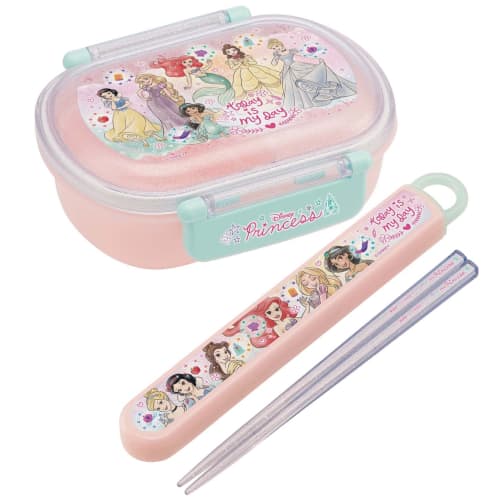 Skater Bento Box, 360ml, Disney Princess 23, Antibacterial, for Girls, Made in Japan, QAF2BAAG-A