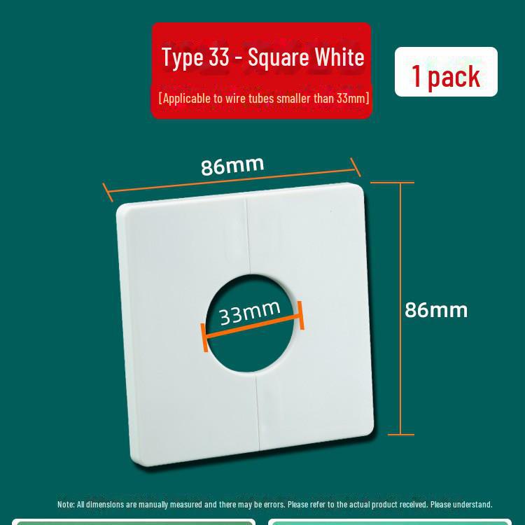 «Декоративная заглушка для отверстий в стене для труб кондиционера и крана»