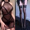 Sexy lingerie sexy babes one-piece strap mesh stitching perspective uniform temptation no-take pajamas 5