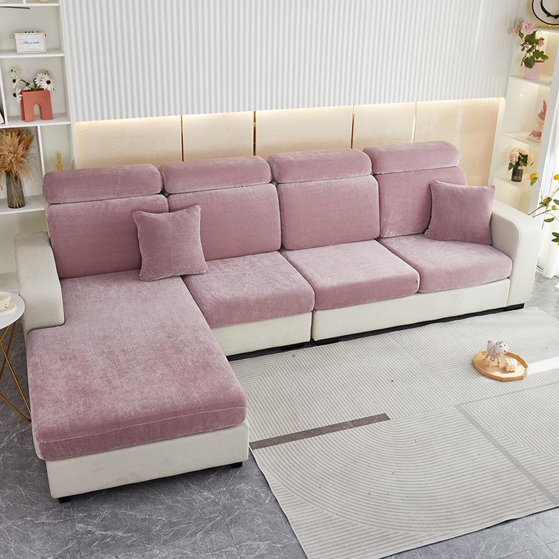 Толстые эластичные чехлы для диванных подушек для гостиной, углового дивана, синельные подушки, чехлы для сидений, чехлы для диванов