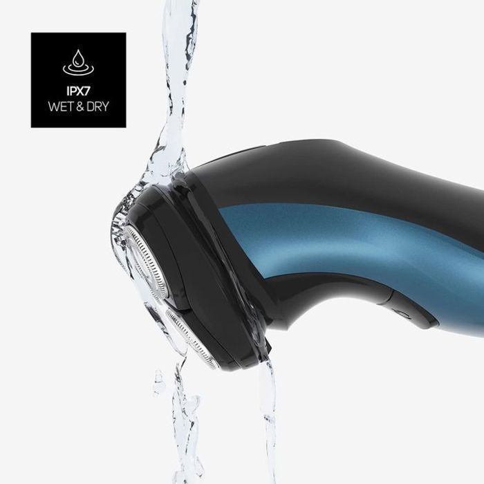 Электробритва - 3-СТОРОННЕЕ БРИТЬЕ - Тройная головка - Перезаряжаемая - Автономность 45 мин - Моющаяся