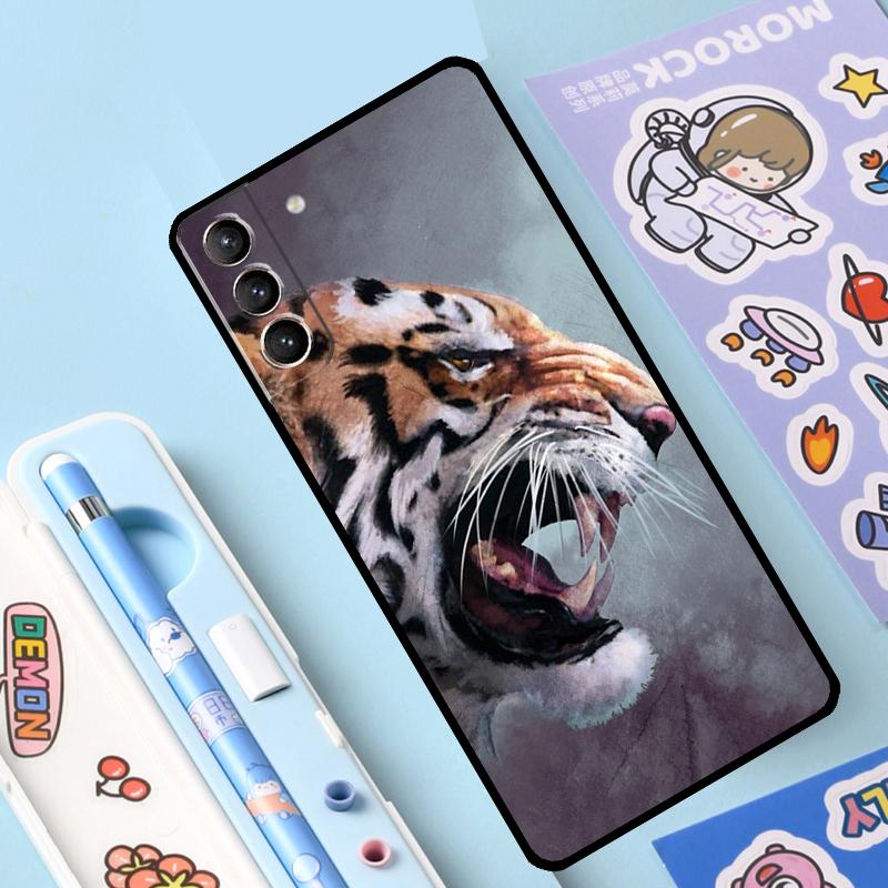 Ferocious Tiger Animal Case For Samsung Galaxy S23 S22 S20 S21 Ultra S8 S9 S10 Note10 Plus Note20 Ultra S20 FE Cover