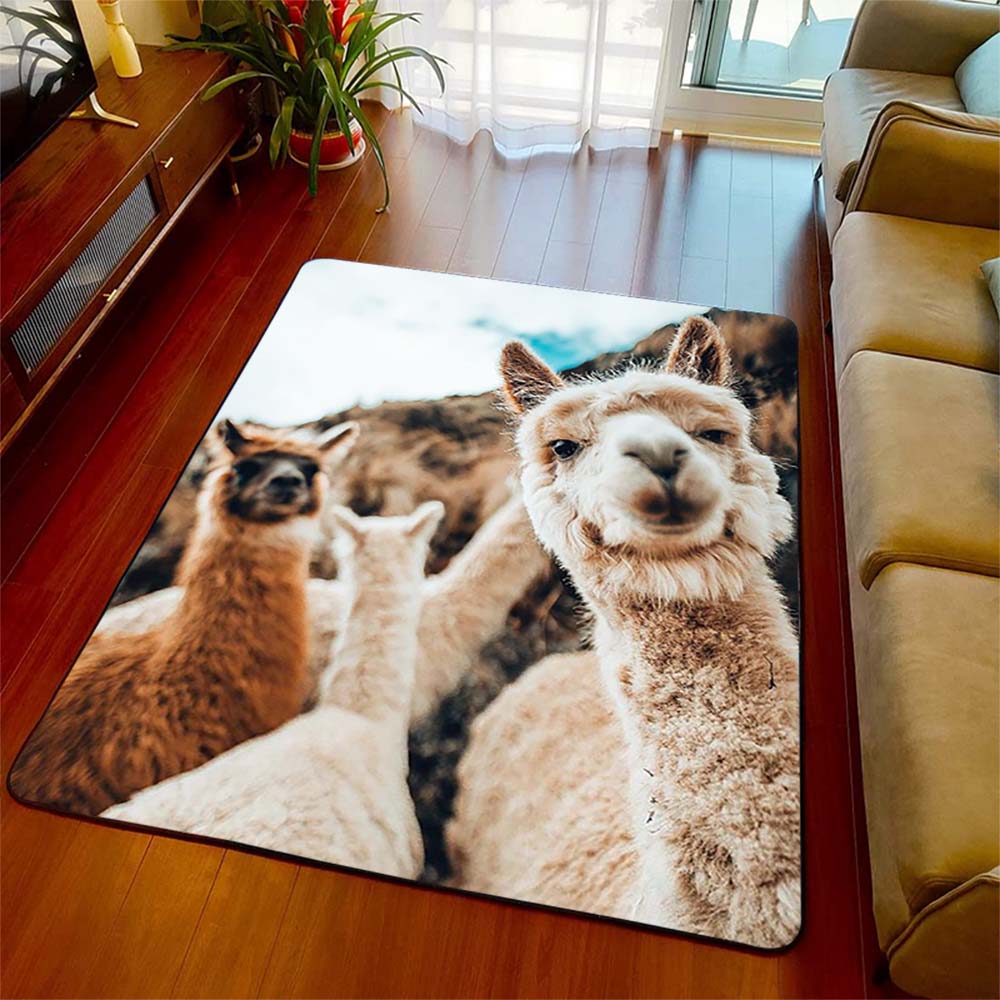 Ковер из альпаки с 3D принтом, украшение в виде животных, коврик, забавный коврик на день рождения для друга, гостиная, спальня, детская комната, коврики, коврик для домашнего декора