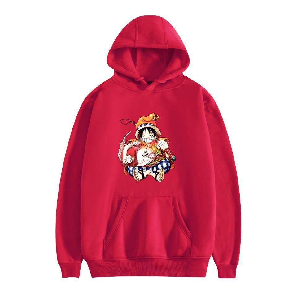 Anime peripheral printing casual hooded sweater couple