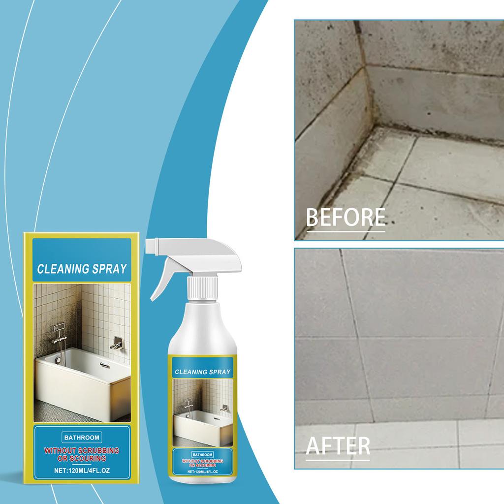 Средство для удаления накипи и чистки ванной комнаты эффективно удаляет пятна от воды, пятна на стенах и известь, очищает поверхность, 120 мл