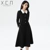 Роскошный женский костюм-юбка в стиле Xiangchunniao Hepburn Style: Уменьшает талию, профессионально и элегантно подходит для поездок на работу.