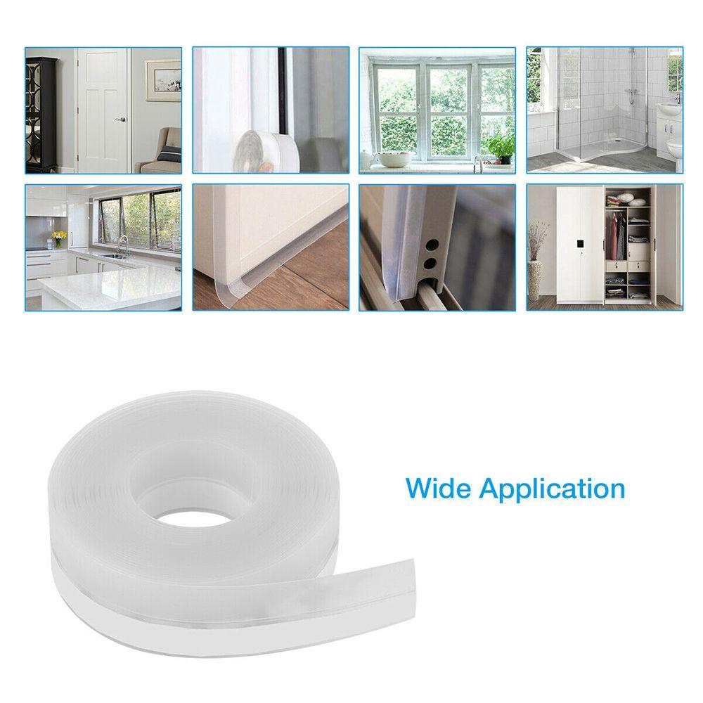 1m/3m/5m Home Decor Wind Proof Tape Door Window Wall Sticker Moldproof Silicone Rubber Sealing Strip