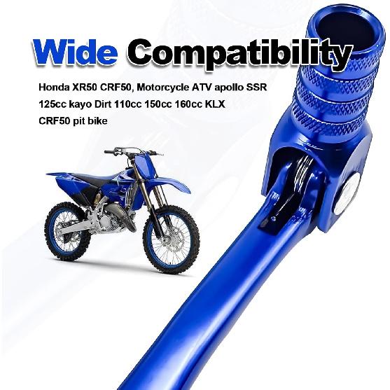 Folding Gear Shifter Shift Lever Pedal CNC Compatible with 50cc 70cc 90cc Blue