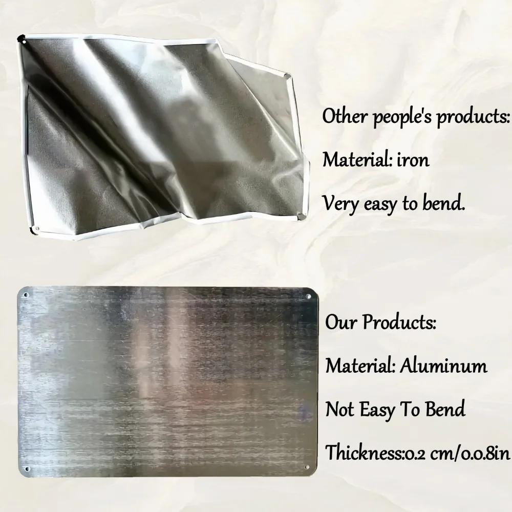 WARNING CRAZY REDNECK LIVES HERE - Aluminum Tin Metal Novelty Sign, Funny Decor Plaque