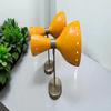 Yellow Sputnik Style Industrial Wall Sconce Italian Double Wall Light For Bathroom