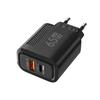 Быстрое зарядное устройство GaN мощностью 65 Вт с портами USB-A и USB-C, совместимое с iPhone, Samsung и Xiaomi