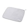 Towa Sangyo RAKUSOJI Kitchen Draining Mat, Absorbent, Extra Thick Microfiber, Approx. 30 X 40 Cm, Can Also Be Used As a Dishcloth, Washable, Gray, 1 P