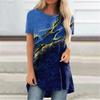 Elements Irregular Print Harajuka T Shirts Women Short Sleeve Summer Designer Casual Loose T-shirt O-Neck Female Tops Femme