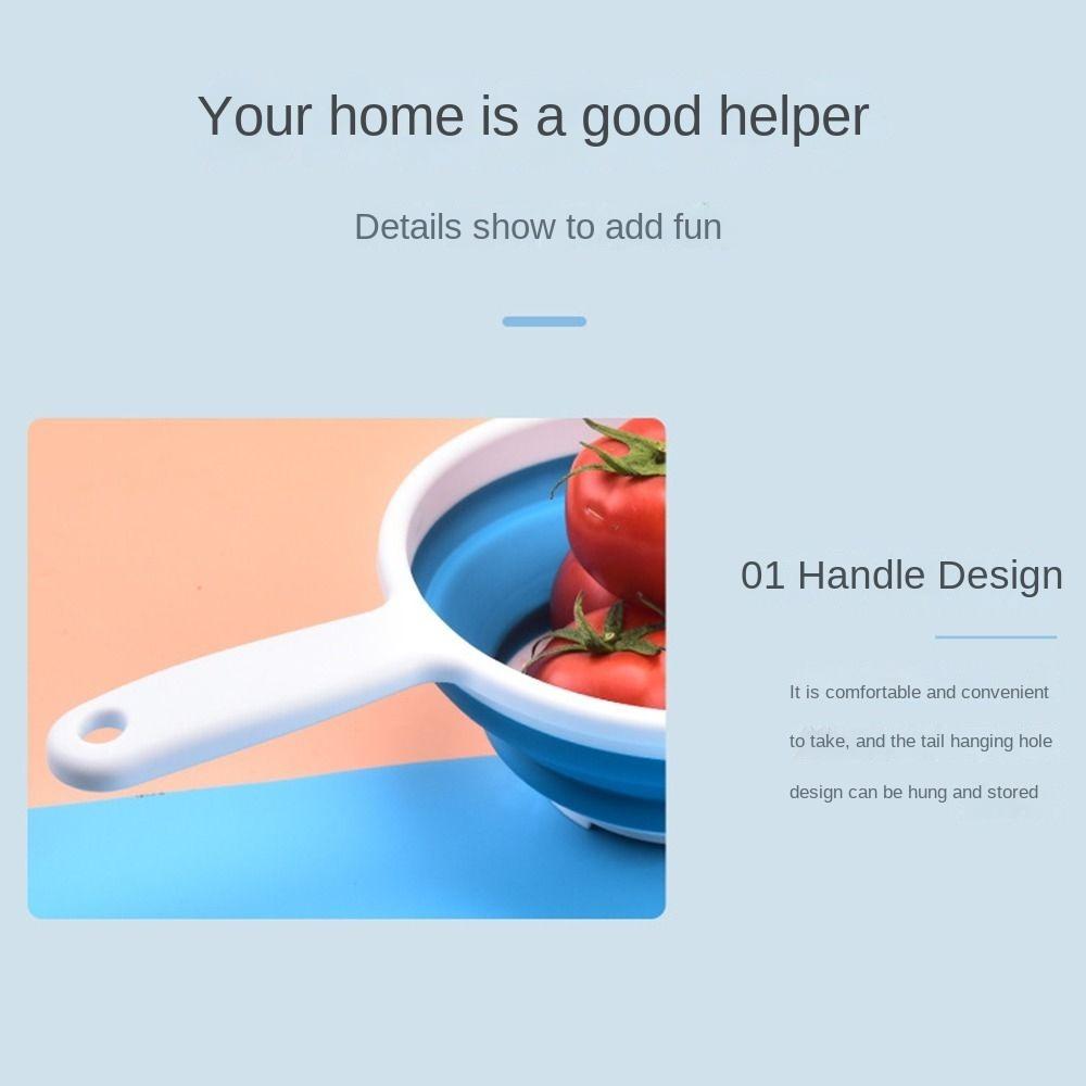 Складная раковина для мытья овощей, силиконовый складной дуршлаг для фруктов, складная корзина для пикника