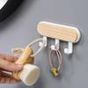1Pc Self Adhesive Door Wall Hangers Hooks Abs Wood Hat Racks Key Hanger Kitchen Bathroom Home Wall Organizer Ornaments