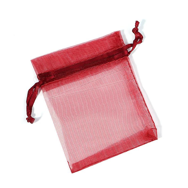 10Pcs Single Color Wedding /Ornament/Gift Wrap Yarn Bag Organza Bags Tulle Drawstring Bag Jewelry Pouches Packing Wholesale