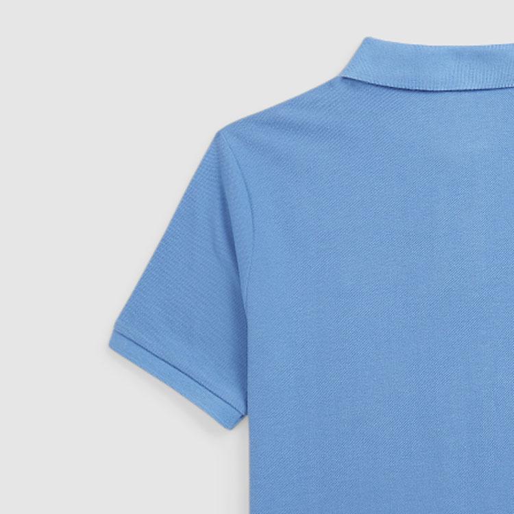 Футболка Polo Ralph Lauren SS24, однотонная, с вышивкой в виде маленького пони, прямая, повседневная, с коротким рукавом, детские топы поло, синяя CWPOKNIY8021075-400