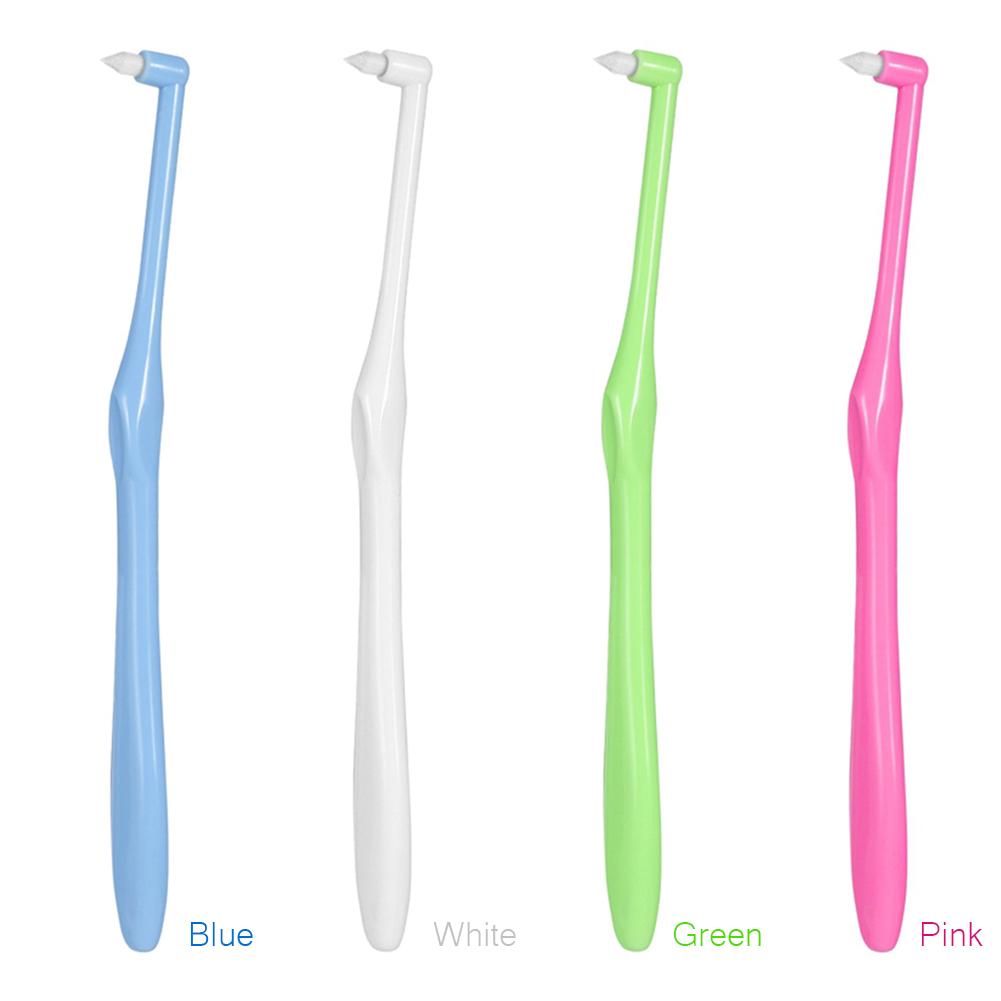 Эргономичная межзубная щетка с мягкой щетиной для брекетов - Разноцветные варианты