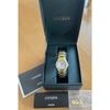 Б/у Золотые часы Citizen Eco-Drive с бриллиантами. Коробка с инструкцией.