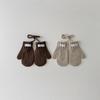 Korean Style Kids Mittens with Love Heart Pattern Ins Fashion Winter Gloves with Anti-Loss Neck Cord Warm Baby Toddler Mittens