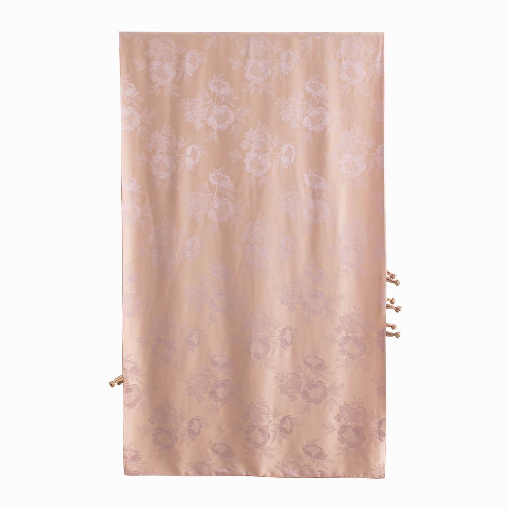 New Chinese Style Double Layer Silk Scarf Cheongsam with Shawl and Buckle Mulberry Silk Scarf for Mother