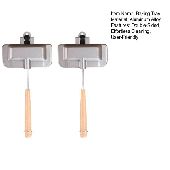 Горячий Сэндвич Мейкер Антипригарная Сковорода для Гриля Панини Алюминиевая Складная Сковорода для Приготовления Сырных Сэндвичей для Тостов Вафель Блинов Завтрака